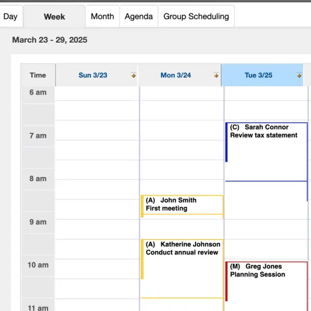 Calendar & scheduling
