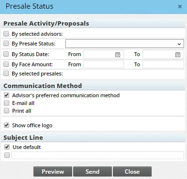 Image from advisor_dialog_presale_status.png