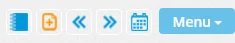 Calendar navigation button bar