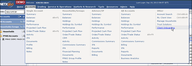 Image from integrations_netx360_cob_menu.png
